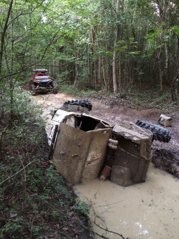 Randy forgot the left side tires
